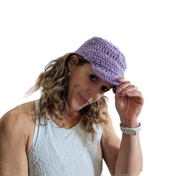 Crochet Newsboy Cap - Picture 3 of 3